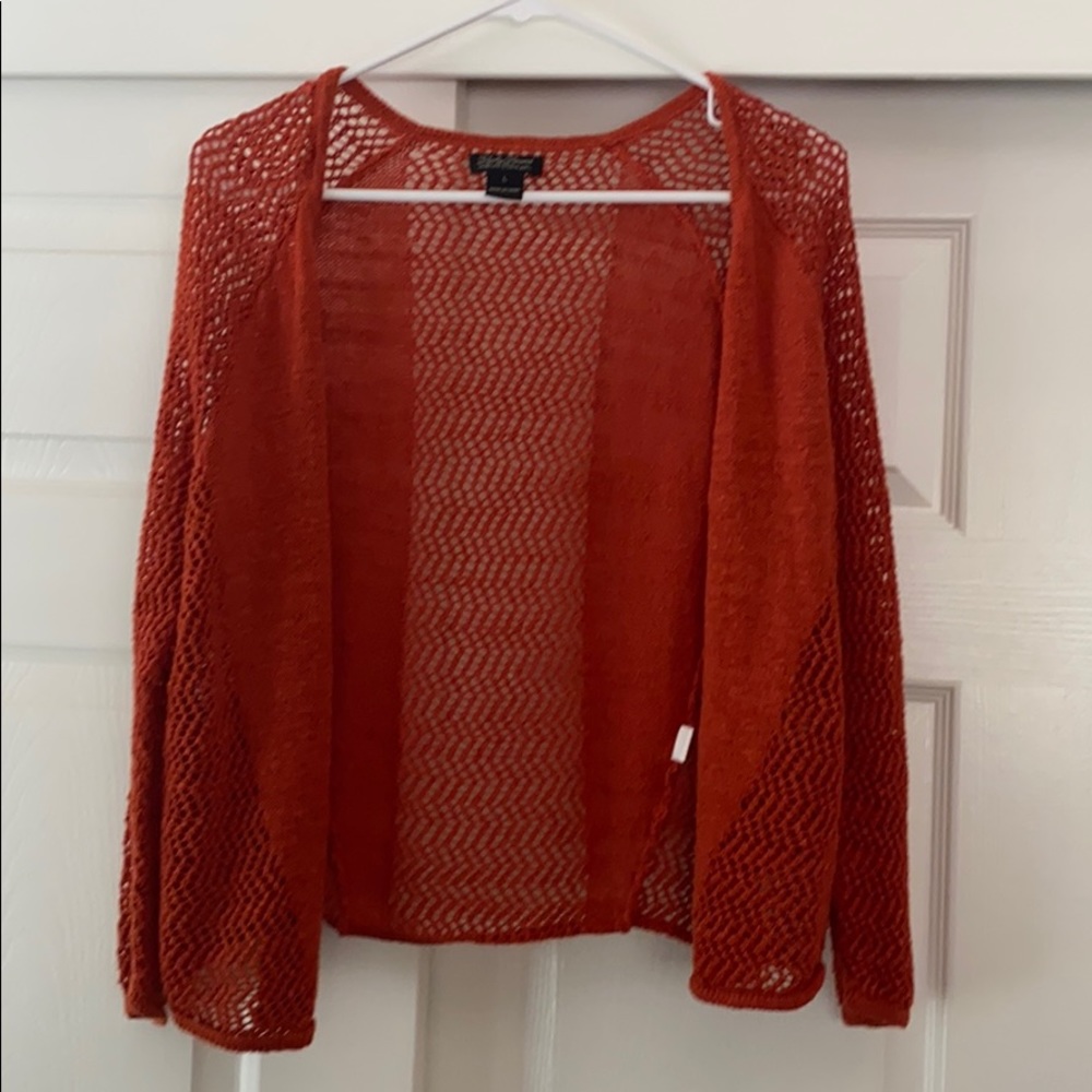 LAST DAY! Cute orange Lucky Brand sweater!